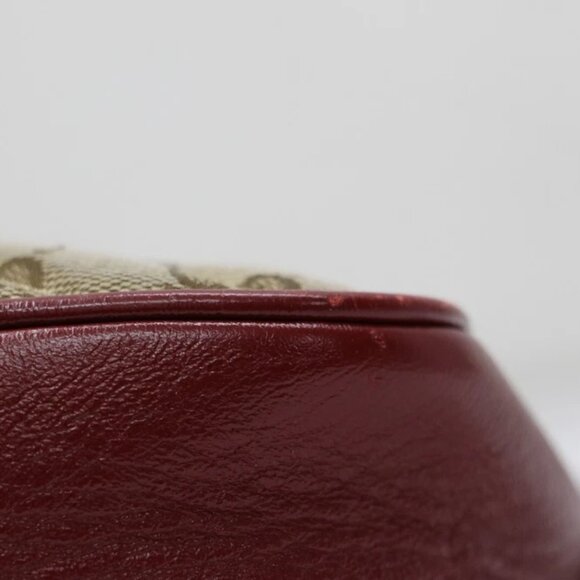 Gucci GG Marmont Small Red Shoulder Bag Diagonal Quilted GG Canvas - Picture 2 of 16